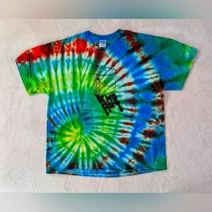 KMS ART 2012 T Shirt Tie-Dye Graphic Tee Size XL